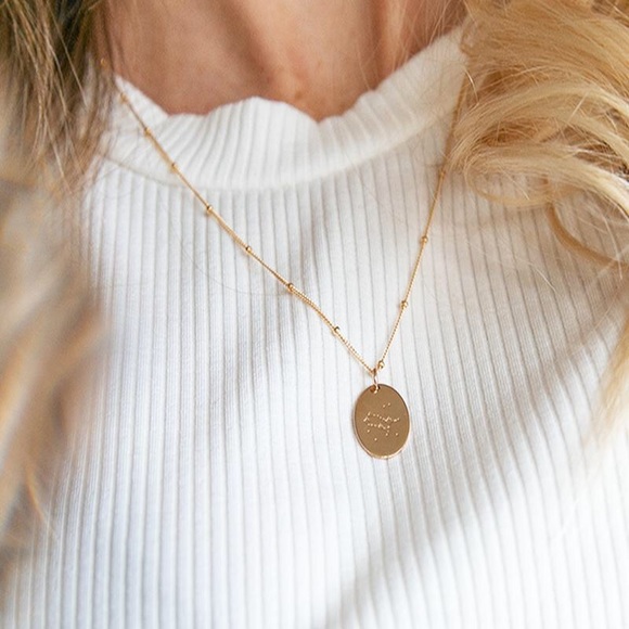 Gemini Bohemian Zodiac Astrology Charm Necklace - Picture 2 of 14